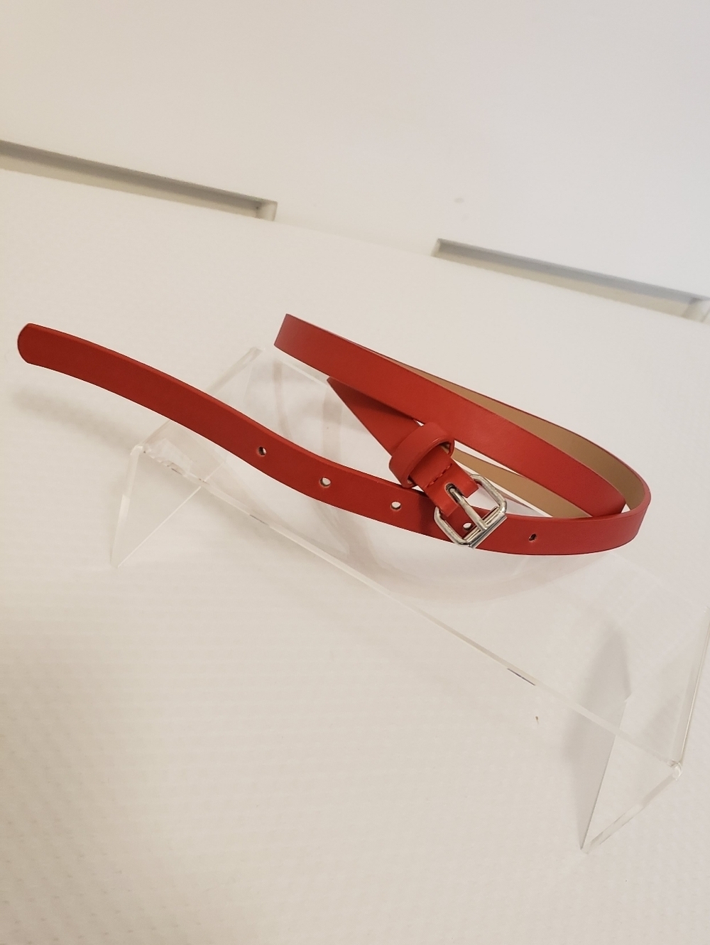 Nautica Red Skinny Belt Size XXL, PREPPY, COLORFUL